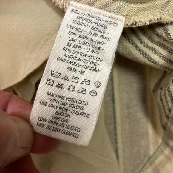 Free People Yours Truly Striped Linen Blend Mini Skirt - Picture 8 of 9